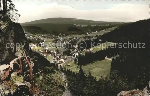 Warmensteinach Totalansicht Kat. Warmensteinach Fichtelgebirge