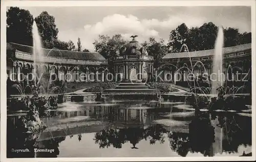 Bayreuth Eremitage Fontaenen Kat. Bayreuth