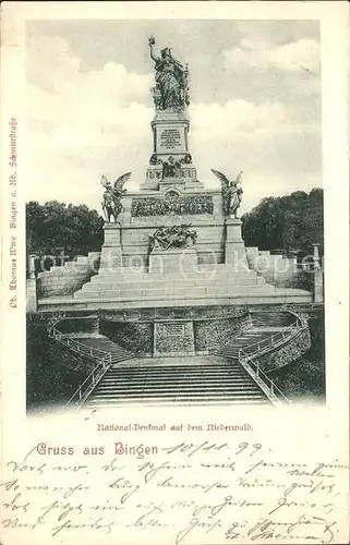 Bingen Rhein Nationaldenkmal auf dem Niederwald Kat. Bingen am Rhein