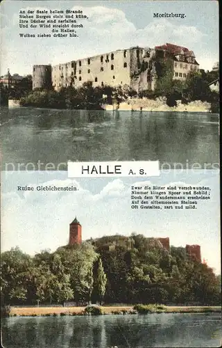 Halle Saale Moritzburg Ruine Giebichenstein Kat. Halle