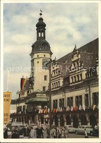 Leipzig Altes Rathaus im Messeschmuck Kat. Leipzig