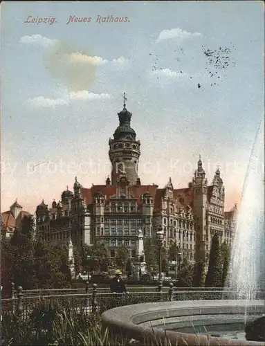 Leipzig Neues Rathaus Feldpost Kat. Leipzig