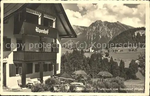 Tiefenbach Oberstdorf Haus Alpenhof Kat. Oberstdorf