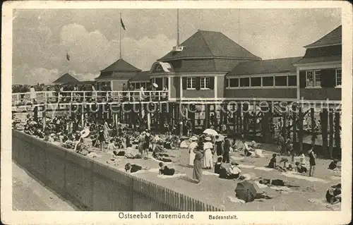 Travemuende Ostseebad Badeanstalt / Luebeck /Luebeck Stadtkreis