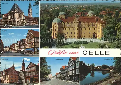 Celle Niedersachsen Museum Schloss Markt Rathaus Stechbahn Allerbruecke / Celle /Celle LKR