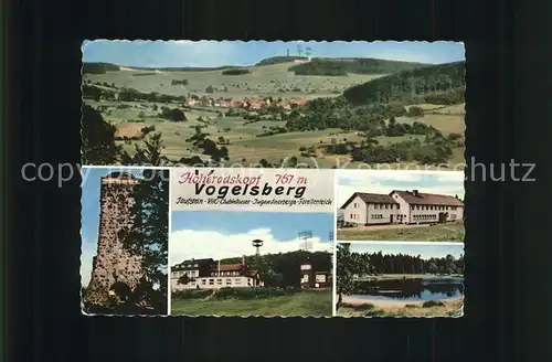 Schotten Panorama mit Berggasthof Hoherodskopf Vogelsberg  Kat. Schotten