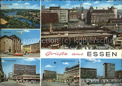 Essen Ruhr Baldeney See Kettwiger Str Bahnhofsplatz Freiheit Opernhaus Kat. Essen