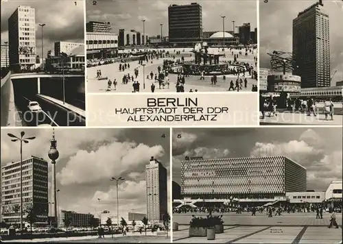 Berlin Tunnel Alexanderplatz Kongresshalle Hotel Stadt Berlin Fernsehturm Centrum Warenhaus Kat. Berlin