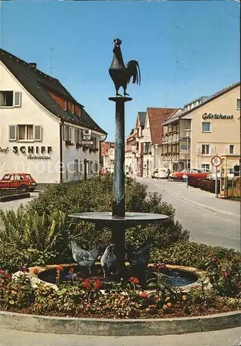 Immenstaad Bodensee Hennenschlitterbrunnen Kat. Immenstaad am Bodensee