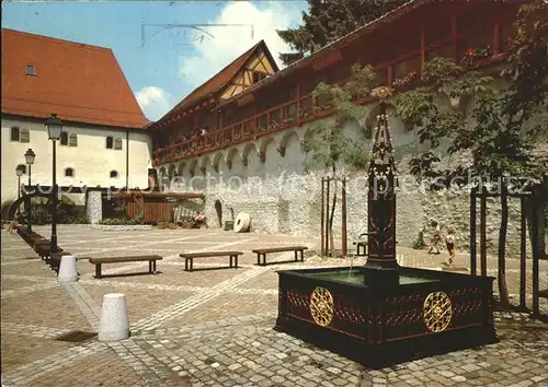 Wangen Allgaeu Eselmuehle Brunnen Kat. Wangen im Allgaeu