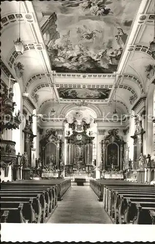 Wiesensteig Katholische Stadtpfarrkirche Inneres Altar Fresken Kat. Wiesensteig