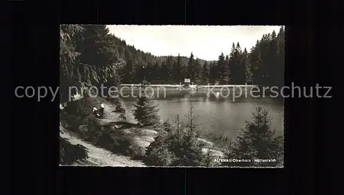 Altenau Harz Uferpartie am Huettenteich Kat. Altenau