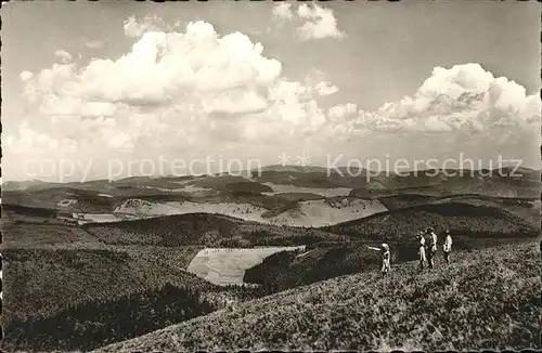 Belchen Baden Panorama Blick zum Feldberg Kat. Neuenweg