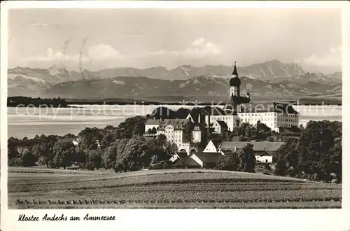 Andechs Kloster Andechs am Ammersee Alpenpanorama Kat. Andechs