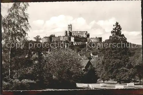 Koenigstein Taunus Herzog Adolph Anlage mit Burg Koenigstein Heilklimatischer Hoehenluftkurort Kat. Koenigstein im Taunus