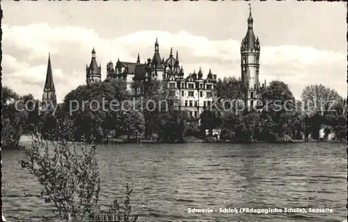 Schwerin Mecklenburg Schloss Seeseite Kat. Schwerin