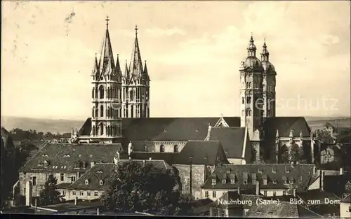 Naumburg Saale Blick zum Dom Kat. Naumburg