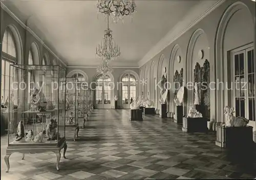Dresden Zwinger Saal der Meissner Porzellanfiguren Kat. Dresden