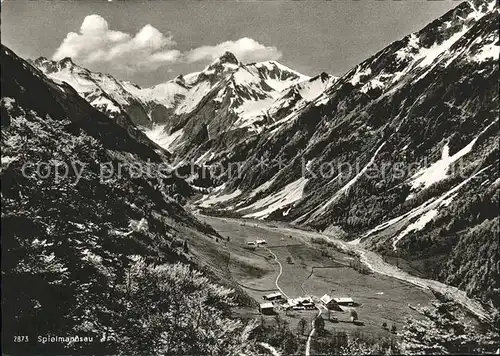 Spielmannsau Ortsblick Kat. Oberstdorf