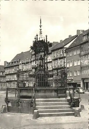 Hannover Schmiedebrunnen auf dem Holzmarkt Burgstr Kat. Hannover