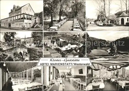 Marienstatt Westerwald Kloster Gaststaette Abtei Marienstatt Teilansichten Kat. Streithausen