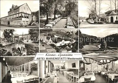 Marienstatt Westerwald Kloster Gaststaette Abtei Marienstatt Teilansichten Kat. Streithausen