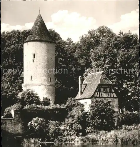 Dinkelsbuehl Alter Wehrturm Kat. Dinkelsbuehl