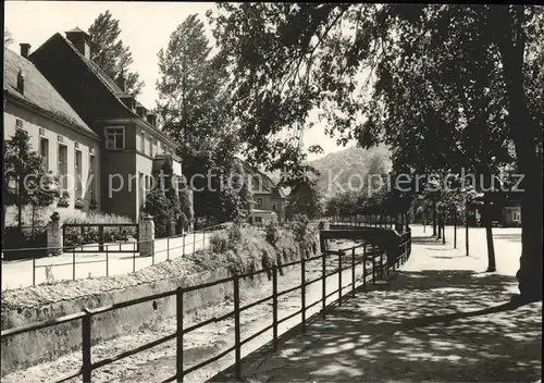 Berggiesshuebel Clubhaus und Allee Kat. Bad Gottleuba Berggiesshuebel