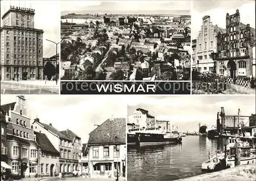 Wismar Mecklenburg Vorpommern HO Gaststaette PdF uebersicht Alter Schwede Loewen Apotheke Hafen / Wismar /Wismar Stadtkreis
