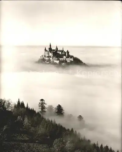 Burg Hohenzollern im Nebelmeer Kat. Bisingen