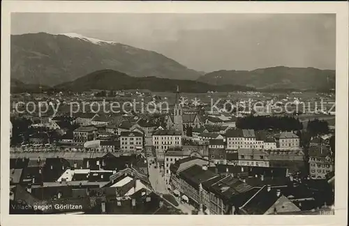 Villach Kaernten Stadtansicht gegen Goerlitzen Kat. Villach