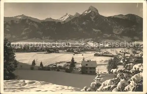 Reutte Tirol Gesamtansicht mit Gernspitze Kat. Reutte