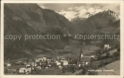 Matrei Osttirol Gesamtansicht gegen Tauerntal Kat. Matrei in Osttirol