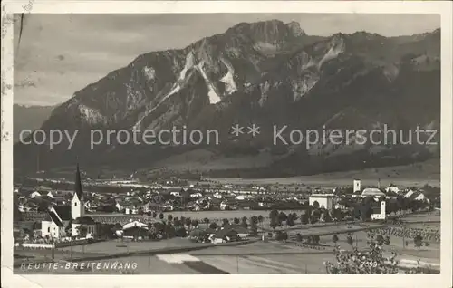 Breitenwang Tirol Gesamtansicht mit Alpen Kat. Breitenwang