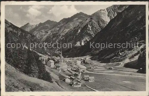 Soelden Gesamtansicht Hoehenluftkurort mit Alpenpanorama Kat. Soelden oetztal Tirol