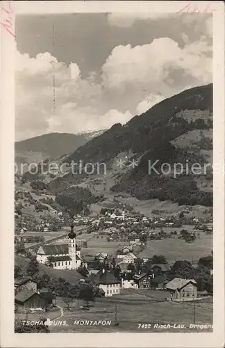 Tschagguns Vorarlberg Panorama Kat. Tschagguns