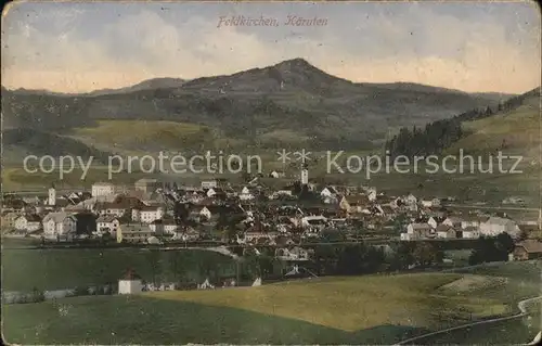 Feldkirchen Kaernten Panorama Stempel Militaerzensur Kat. Feldkirchen in Kaernten