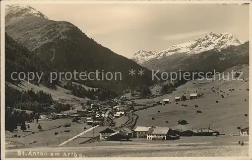 St Anton Arlberg Panorama im Sommer Wintersportplatz Kat. St. Anton am Arlberg