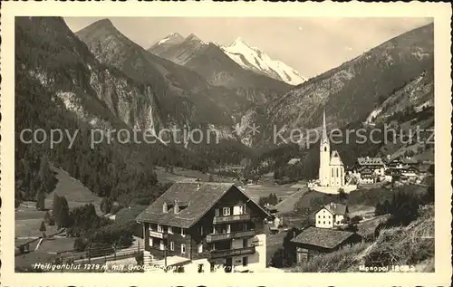 Heiligenblut Kaernten Ortsblick mit Grossglockner Kat. Heiligenblut