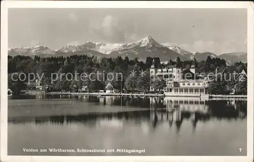 Velden Woerthersee Schlosshotel mit Mittagskogel /  /