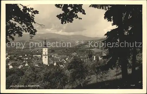 Wolfsberg Kaernten Ortsblick mit Kirche Kat. Wolfsberg