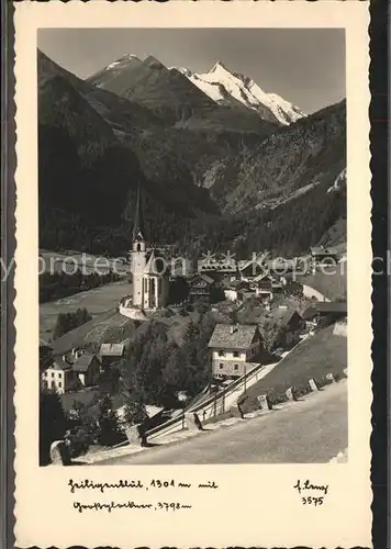 Heiligenblut Kaernten Ortsansicht mit Grossglockner Kat. Heiligenblut