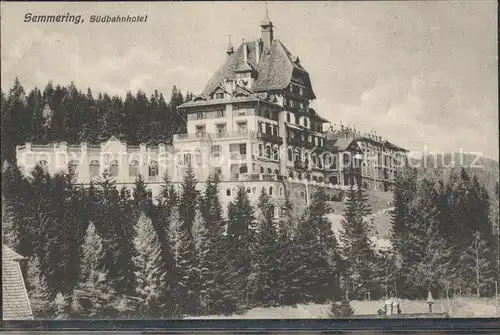 Semmering Niederoesterreich Suedbahnhotel Kat. Semmering