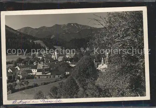 St Aegyd Neuwalde Ortsblick Kat. St. Aegyd am Neuwalde