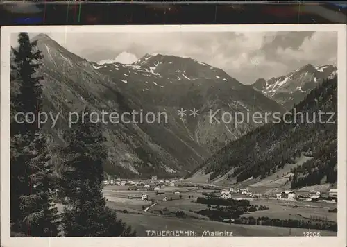 Mallnitz Kaernten Totalansicht mit Alpenpanorama Kat. Mallnitz