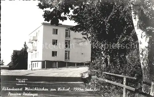 Moenichkirchen Pension Reidinger Kat. Moenichkirchen am Wechsel