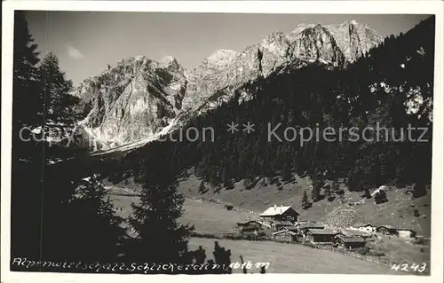 Schlickeralm Alpenwirtschaft Kat. Neustift im Stubaital