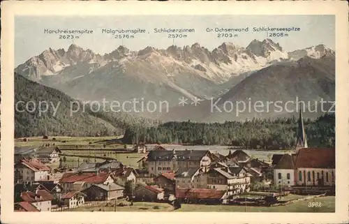 Schlickeralm Schlickerseespitze Malgrubenspitze Kat. Neustift im Stubaital