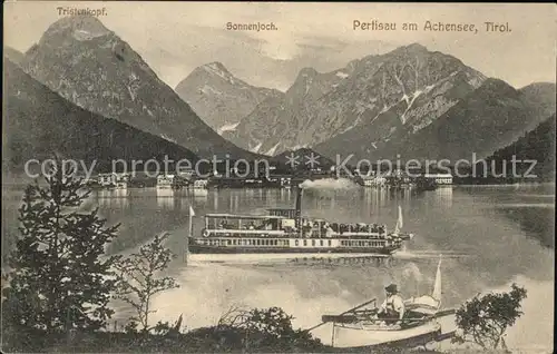 Pertisau Achensee Achensee Dampfschiff Tristenkopf Sonnenjoch / Eben am Achensee /Tiroler Unterland