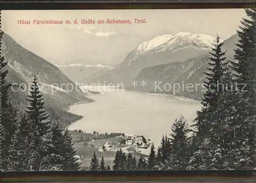 Achensee Hotel Fuerstenhaus Unuetz Kat. Eben am Achensee